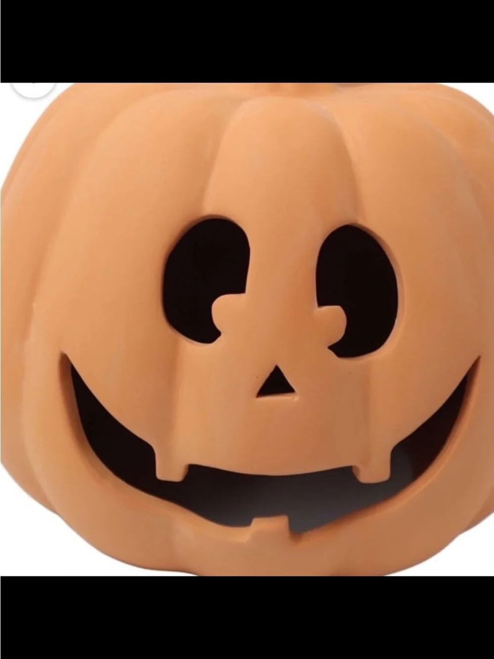 Jack-o'-Lantern Decoration, Terracotta, 10.25